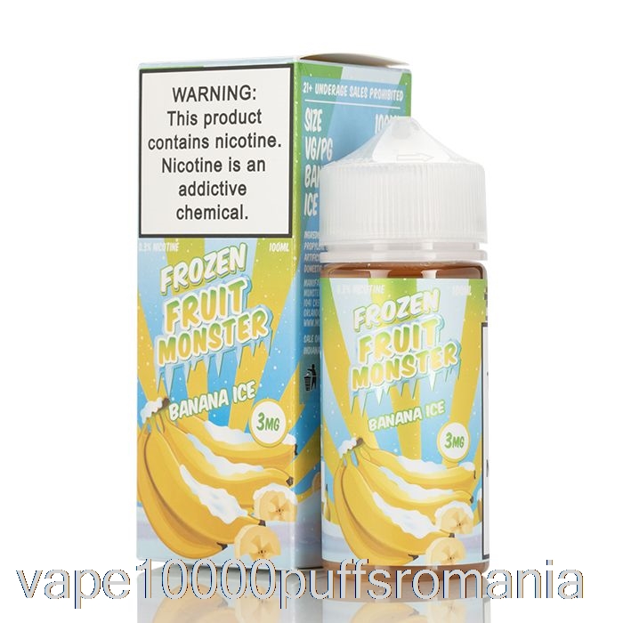 Vape Romania Ice Banana - Frozen Fruit Monster - 100ml 0mg